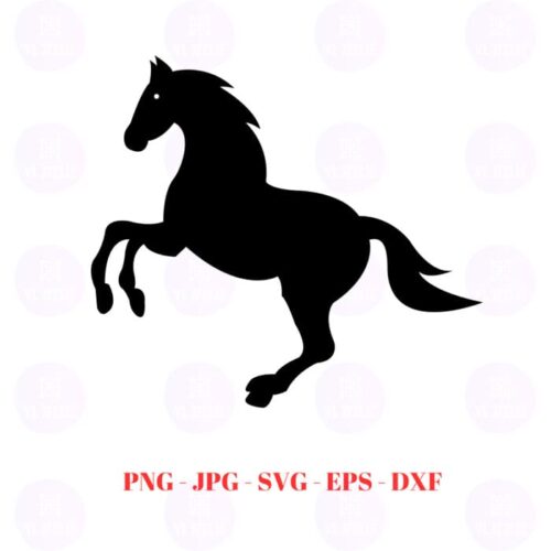 Horse_Cavalo Cavalo Dançante para Download Imediato em SVG, PNG, EPS, DXF e JPG