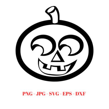 happy pumpkin, png svg jpg file